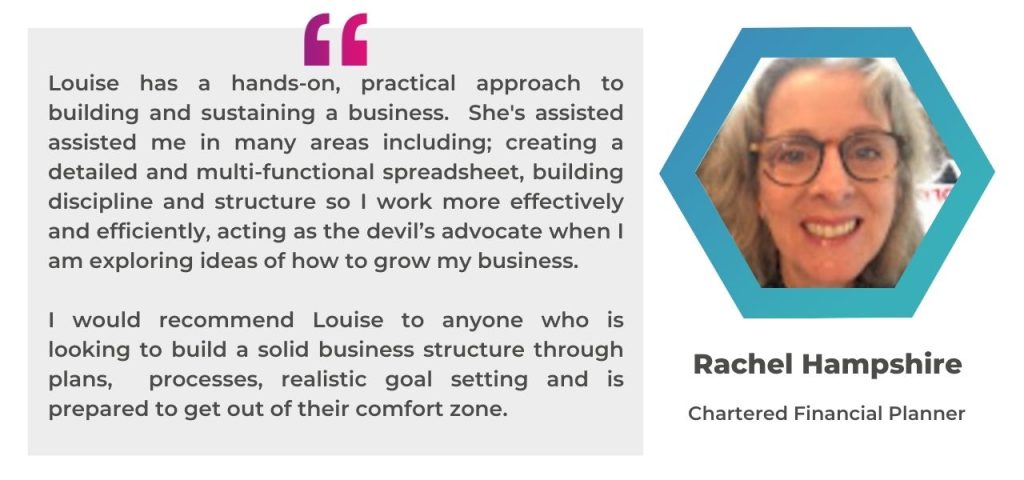 Louise Pengilley Testimonial from Rachel Hampshire